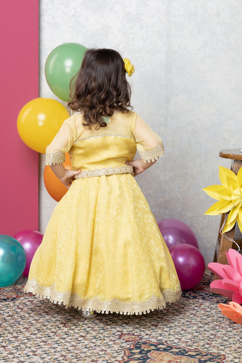 YELLOW LEHENGA SET